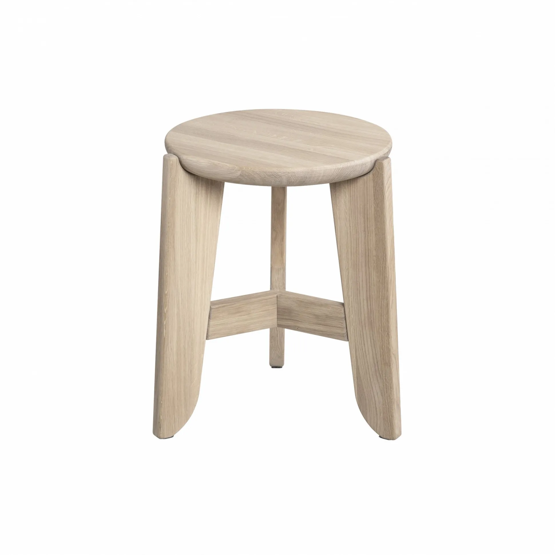 Sitzhocker -ELI- Farbton Holz, Höhe 45 cm