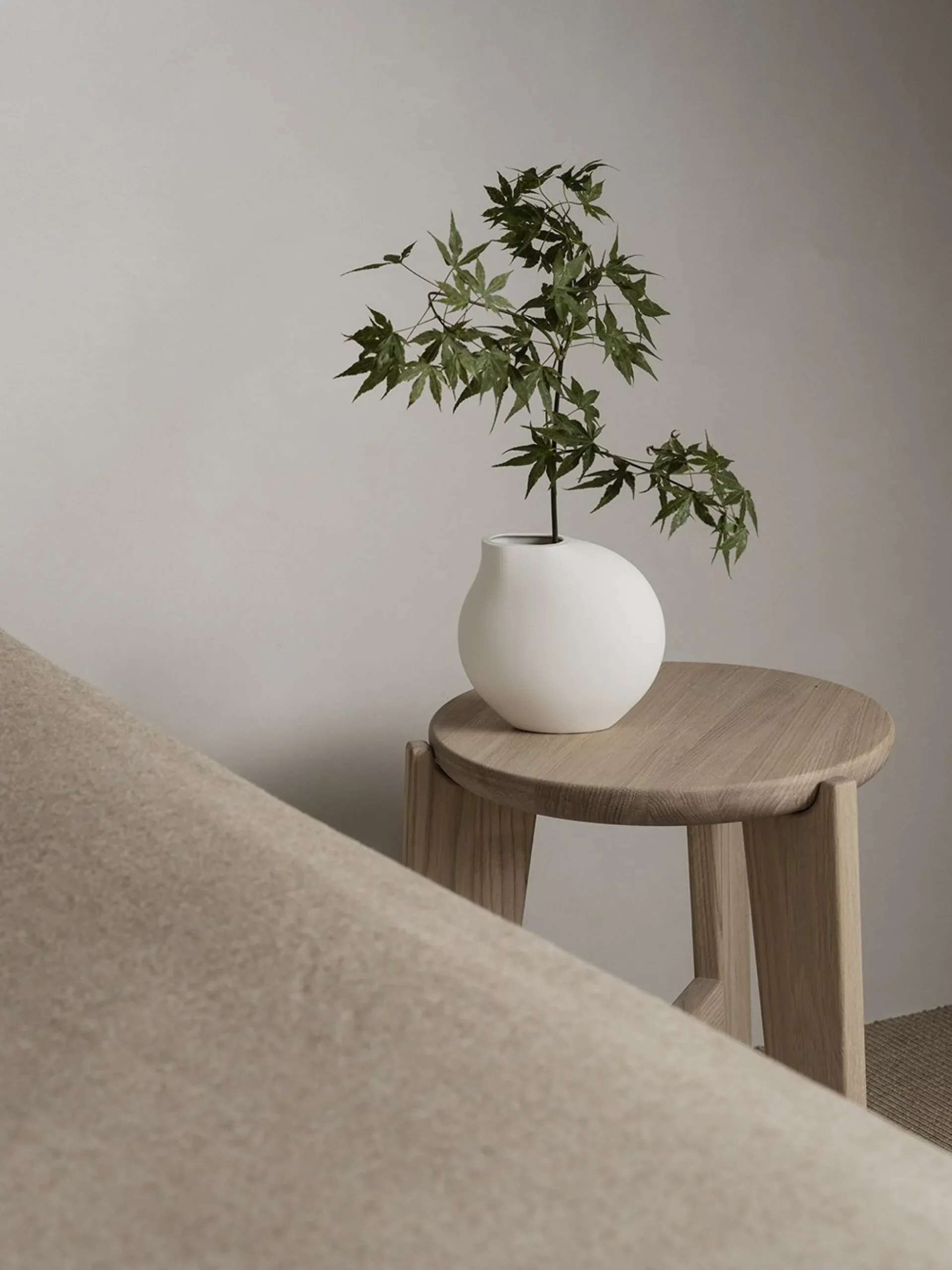 Sitzhocker -ELI- Farbton Holz, Höhe 45 cm