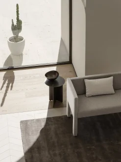 Sofa -SITTA- Stoff Boucla Farbe Shitake