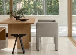 Sofa -SITTA- Stoff Boucla Farbe Shitake