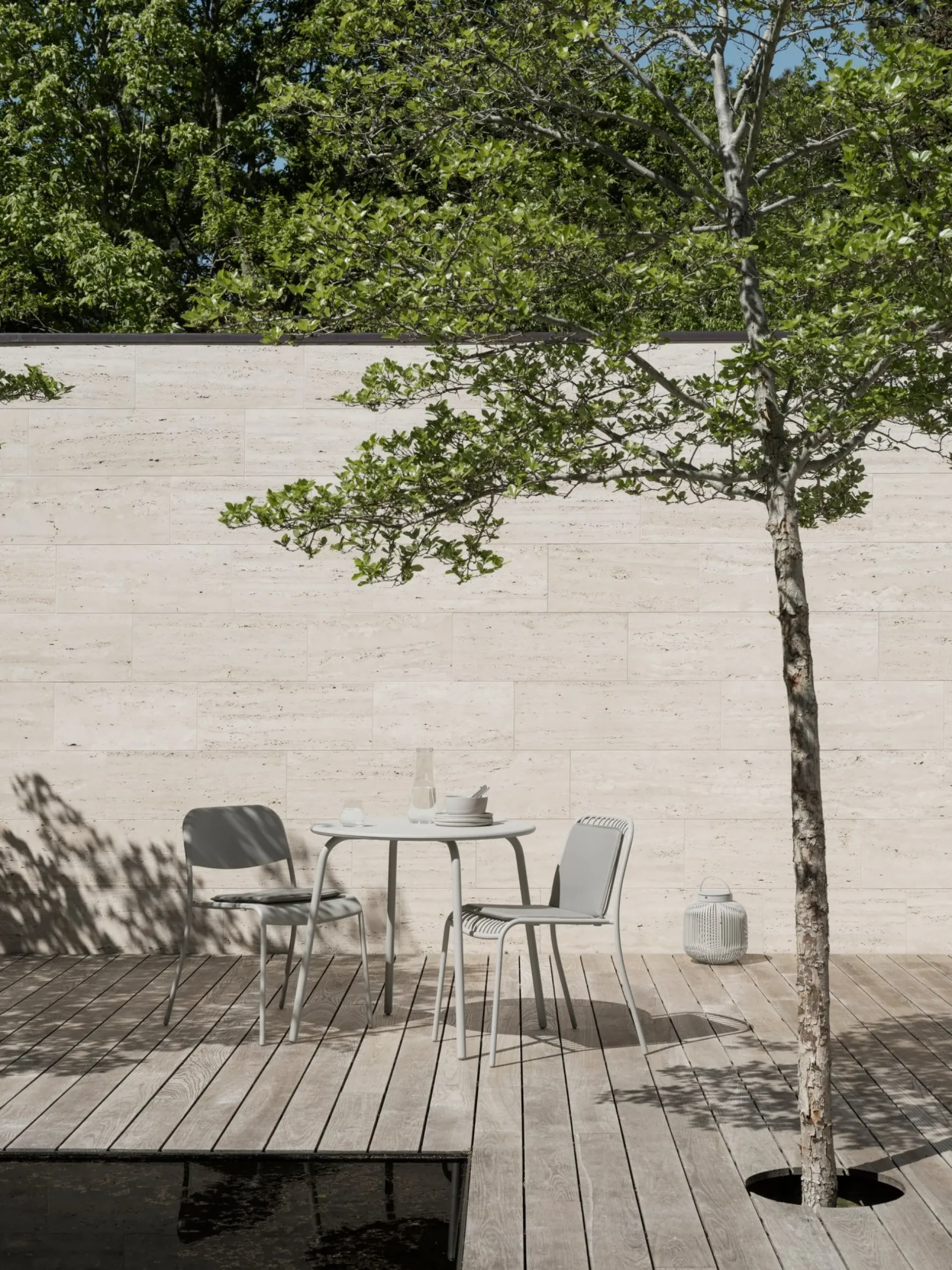 Stuhl -YUA WIRE- Farbe Silk Gray