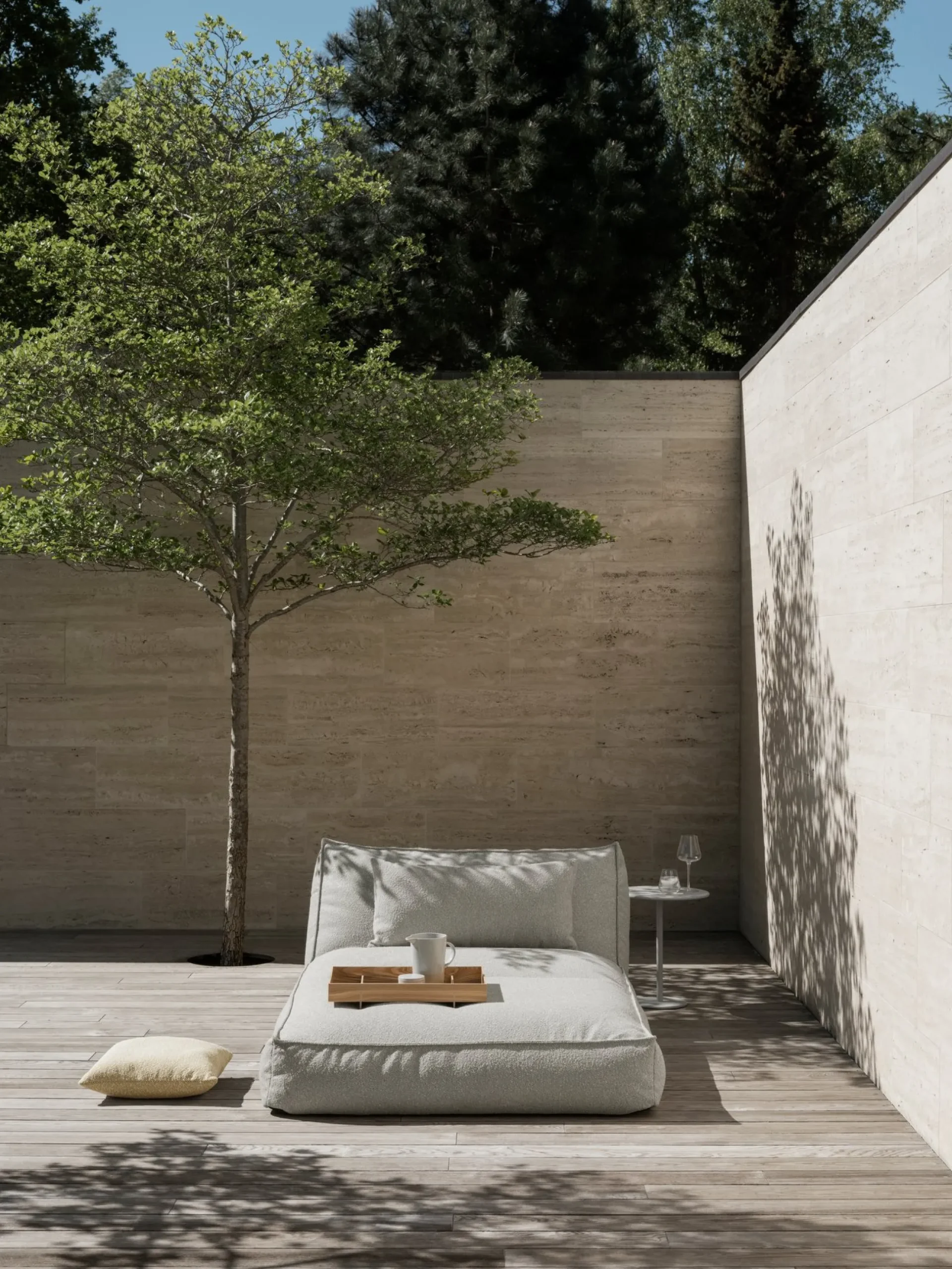 Tablett -ABENTO- Farbe Oak Size L