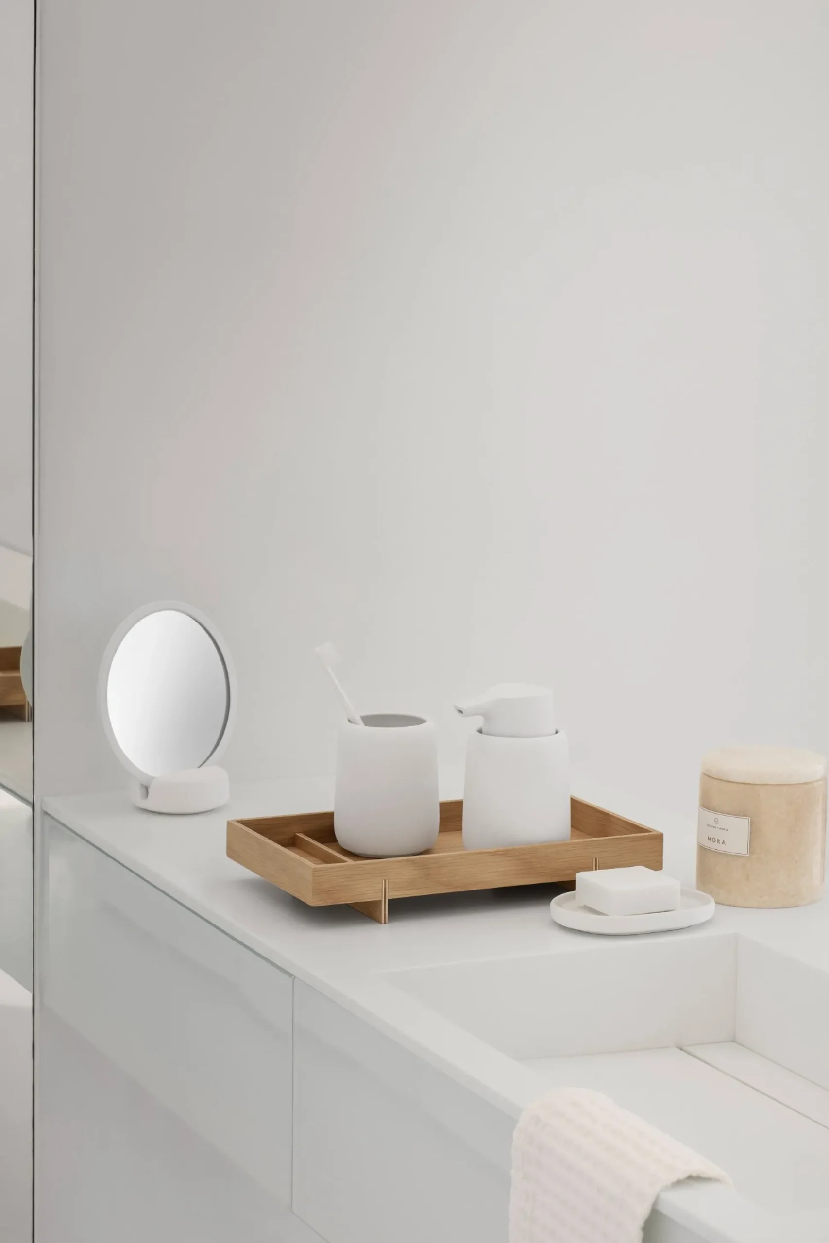 Tablett -ABENTO- Farbe Oak Size S