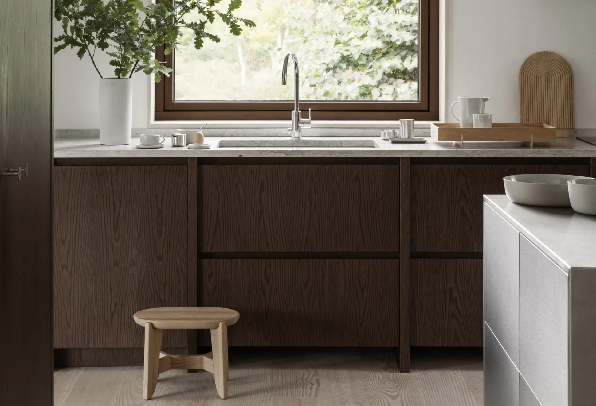Tablett -ABENTO- Farbe Oak Size L