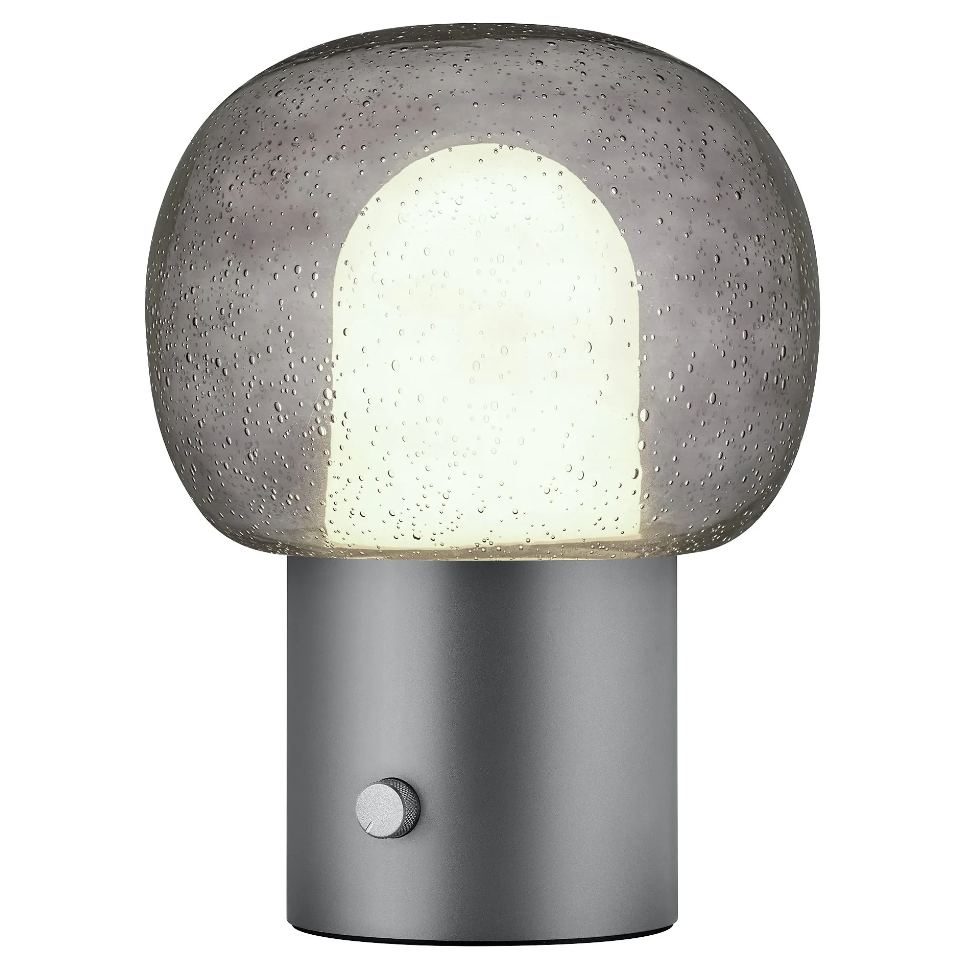 Tischleuchte -IRIS- Farbe Gunmetal - Size 24 x 32 cm
