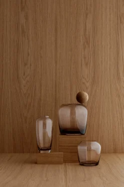 Vase -LETA- Coffee - Size 15 cm