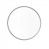 Wandspiegel -RIM- Farbe Black Size M Ø 50cm Glas klar