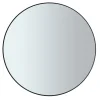 Wandspiegel -RIM- Farbe Black Size L Ø 80cm Glas smoked