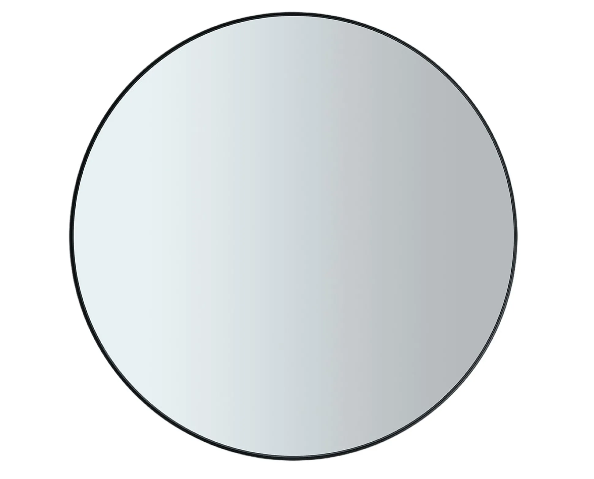 Wandspiegel -RIM- Farbe Black Size L Ø 80cm Glas smoked