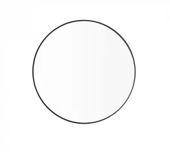 Wandspiegel -RIM- Farbe Black Size M Ø 50cm Glas klar