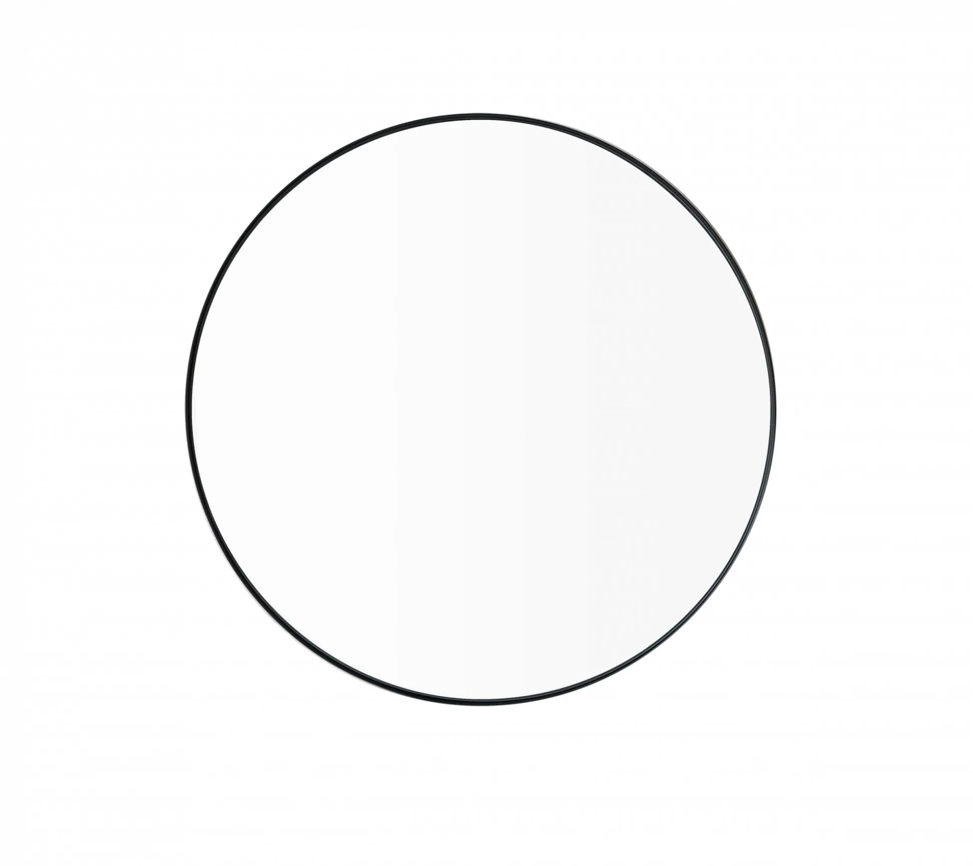 Wandspiegel -RIM- Farbe Black Size M Ø 50cm Glas klar