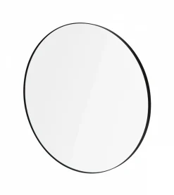 Wandspiegel -RIM- Farbe Black Size L Ø 80cm Glas klar