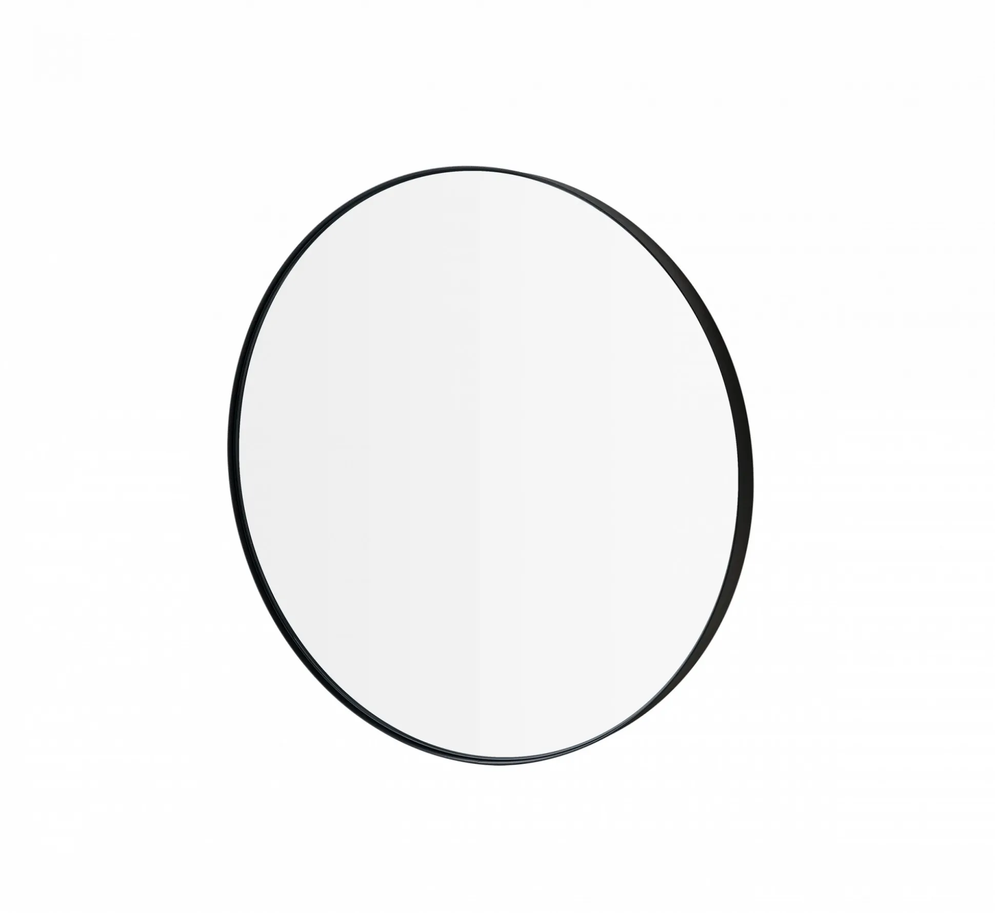 Wandspiegel -RIM- Farbe Black Size M Ø 50cm Glas klar