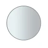 Wandspiegel -RIM- Farbe White Size M Ø 50cm Glas smoked