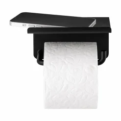 WC-Rollenhalter mit Ablage -MODO- Farbe Black
