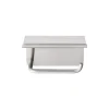 WC-Rollenhalter -MODO- Farbe Edelstahl matt mit Ablage