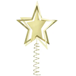 Weihnachtsbaumspitze -KITAI- Stern, Farbe Brass