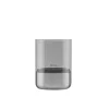 Windlicht -CALMA- Edelstahl matt, Glas Smoke Size S (exkl. Kerze)