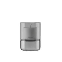 Windlicht -CALMA- Edelstahl matt, Glas Smoke Size S (exkl. Kerze)